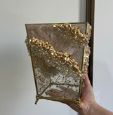 سطل زباله شیشهای طرح ابرباد و عاجی